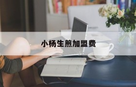 小杨生煎加盟费(小杨生煎加盟费多少钱)