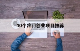 40个冷门创业项目推荐(未来十个暴利冷门创业项目)